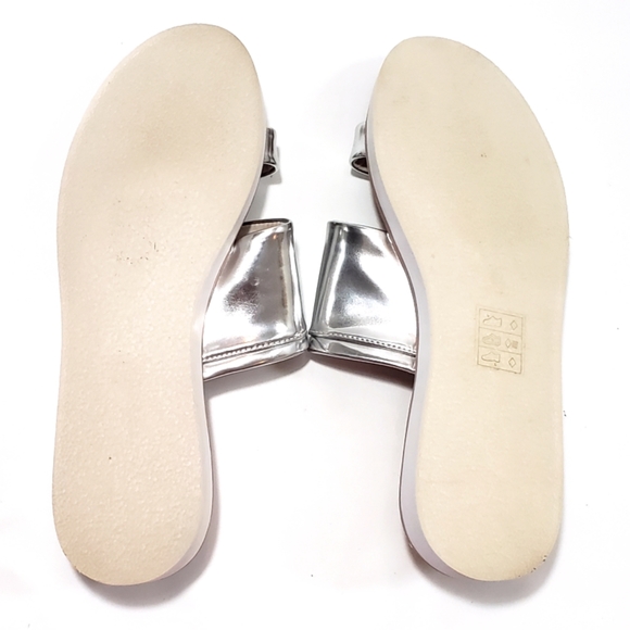 ALDO Silver Double Strap Sandals - Picture 5 of 8